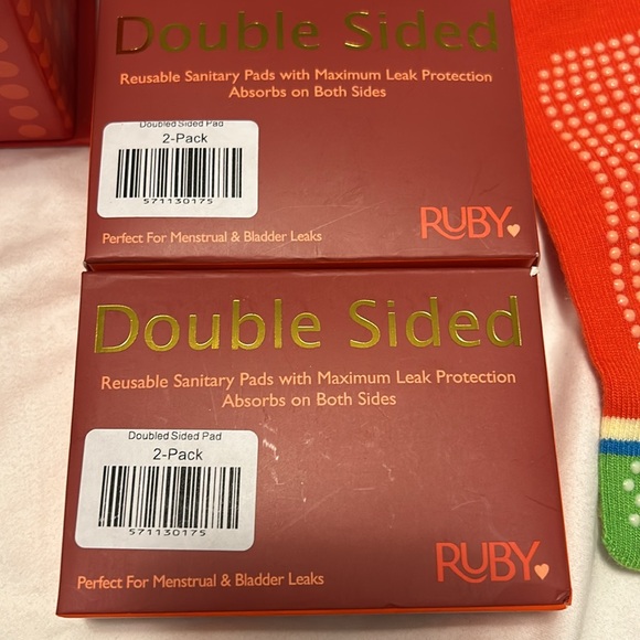 Ruby love box new! teen hipster black YS, reusable pads socks wipes & more! - Picture 7 of 7